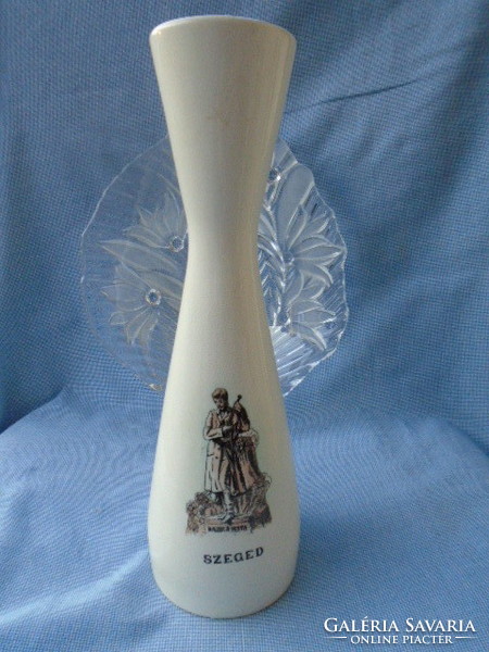 Zsolnay  forma aquvincum porcelán hibátlan váza Szeged antik 