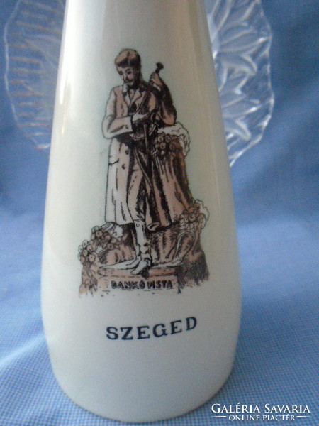 Zsolnay  forma aquvincum porcelán hibátlan váza Szeged antik 