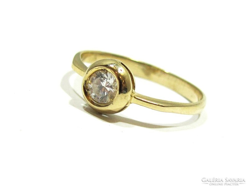 Köves női arany gyűrű ( Kecs-Au63206 )