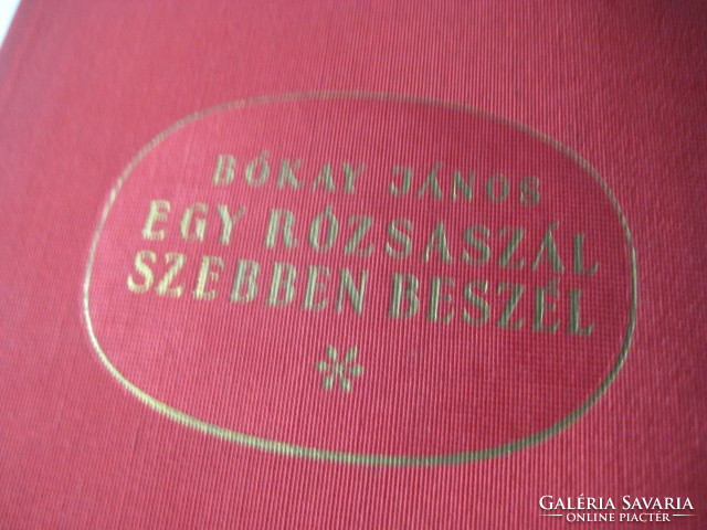 János Bókai a thread of roses, a book about fedák sari, 390 pages