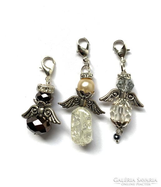 3 pcs angel charm dangling or keychain for guardian angel, gift or yourself!