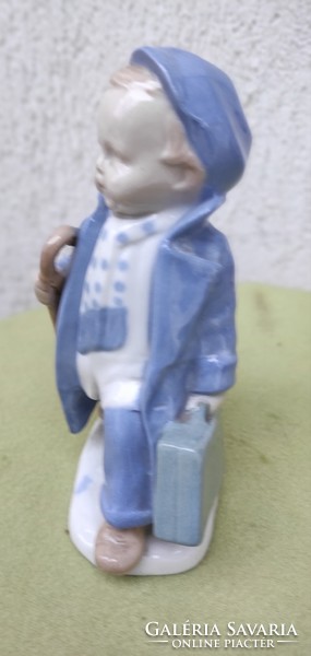 A very nice marked porcelain figurine, colorfully painted!