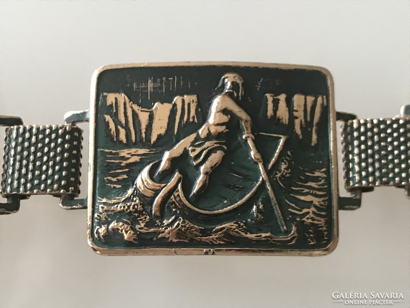 Vintage Italian bracelet with scenes from the Divine drama of Dante