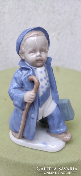 A very nice marked porcelain figurine, colorfully painted!