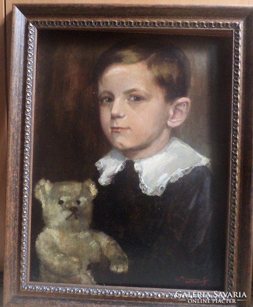 Gyula Benczúr's portrait of his little son.