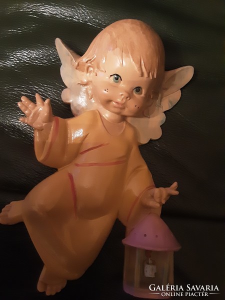 Bűbájos, nagy, Karácsonyi angyal, falra akasztható - 2 db