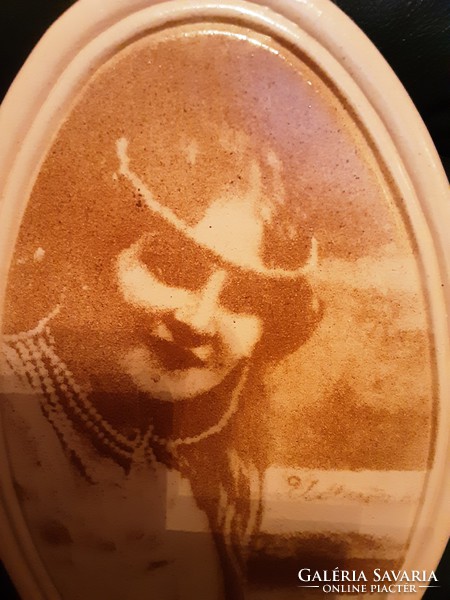 Female portrait, ceramic mural