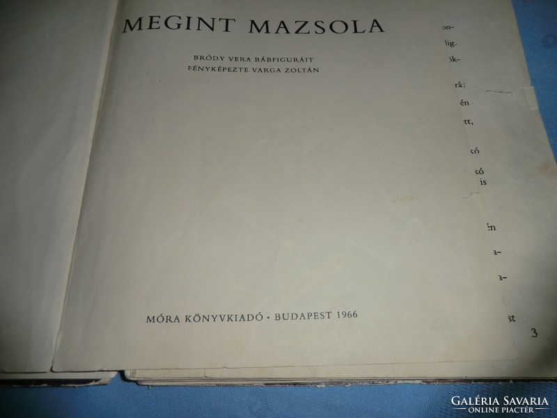 Megint Mazsola Retro gyerek könyv az igazi mese világából 1966
