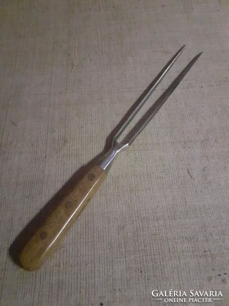Old meat needle in good condition with hardwood handle