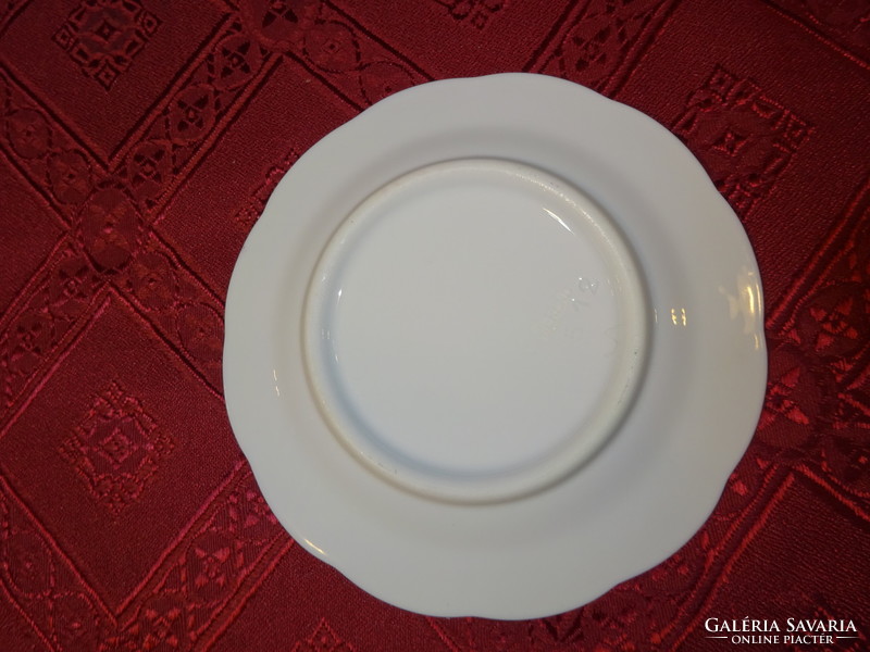Herendi porcelán, arany szegélyes 6 db -os készlet  tányér, átmérője 12,5 cm. Vanneki!