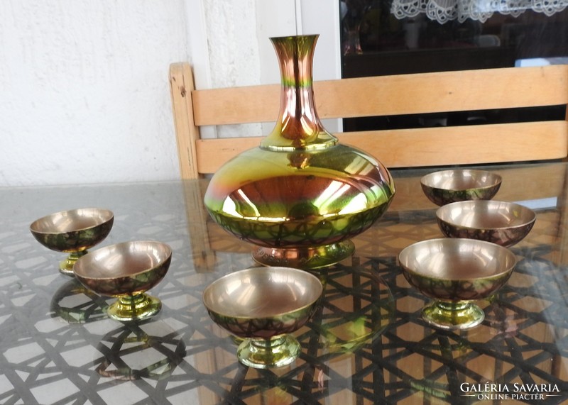 Yerevan metal brandy set