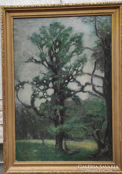 Huge size oil on canvas landscape, cleaned condition, good quality!