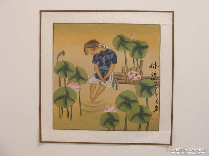 Szomorú lány, kínai festmény
