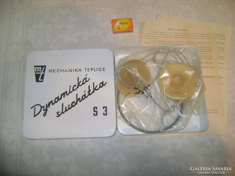 Retro fejhallgató, fülhallgató - 1967 - eredeti dobozában, papírjaival