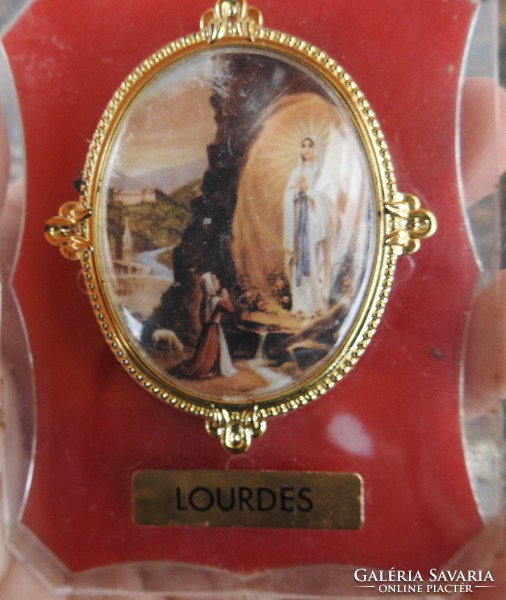 Vintage Lourdes -i emlék - ajándéktárgy - kegytárgy