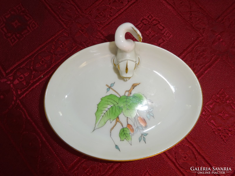 Herend porcelain, rosehip centerpiece, fish with business card holder. He has!