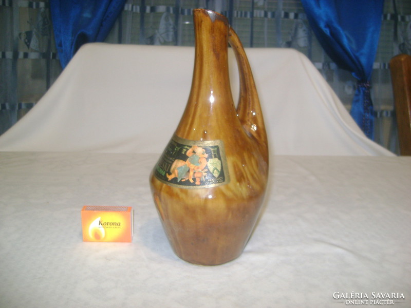 "Staropolski" - kerámia italos üveg - régi lengyel hagyomány szerint előállított méh sör - címkés