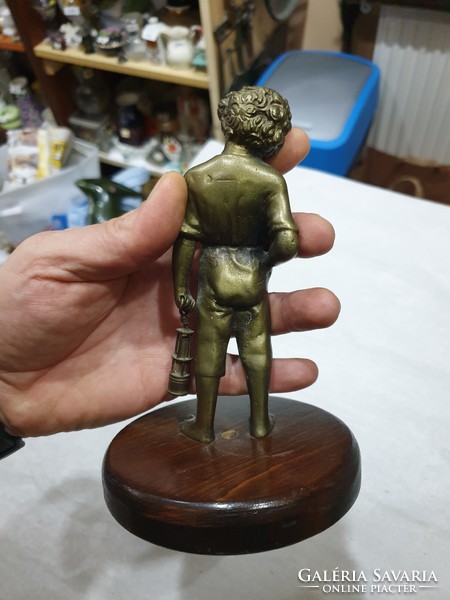 Régi bronz figura 