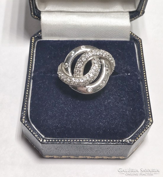 Csinos, cirkon köves ezüst gyűrű