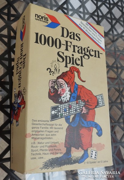 Das 1000 Fragen Spiel - Ezer kérdés játék - társas német nyelven