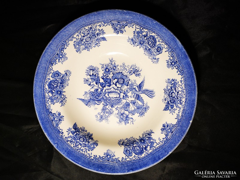 Vintage Egersund fajansz mély tányérok kék fácán (blue fasan) dekorral