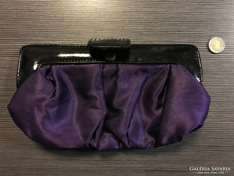 Theatrical purple silk small bag
