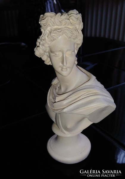 Apollo bust 15 cm high plaster bust