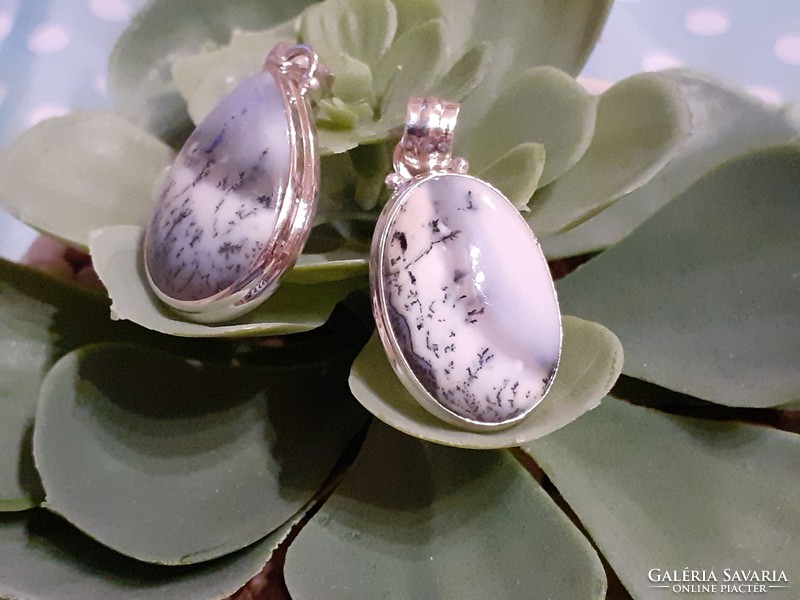 Merlinite silver pendants