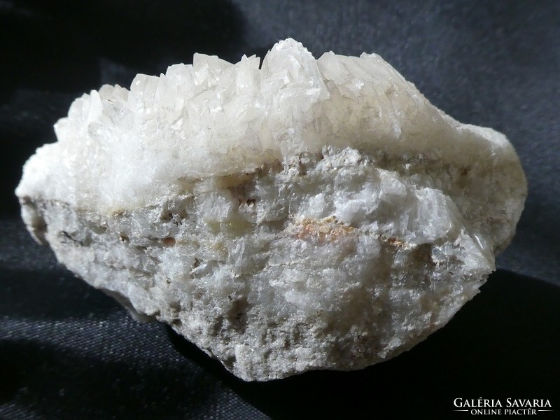 Natural colemanite crystal group on the bedrock. Rare borate mineral. Collectible piece. 258 Grams