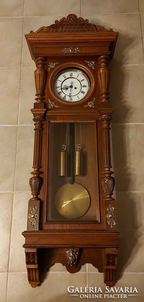 Antique fairy-tale beautiful Viennese copper wall clock! 130cm!!!