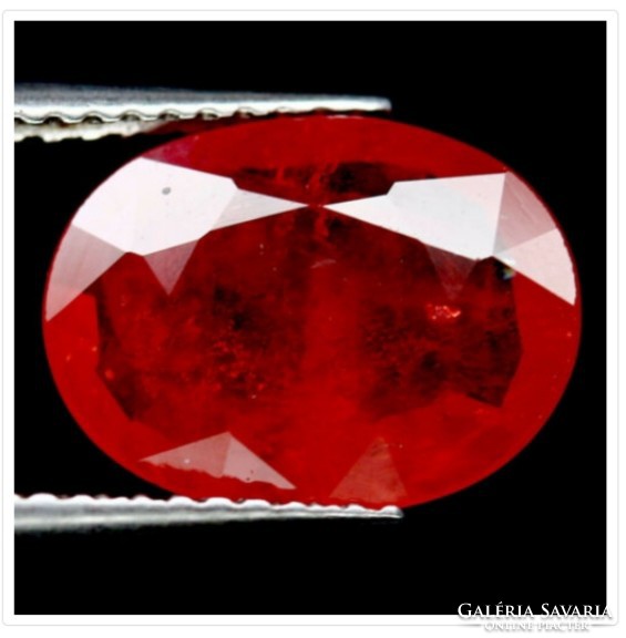 Padparadsha sapphire 3.20 Ct - oval tested