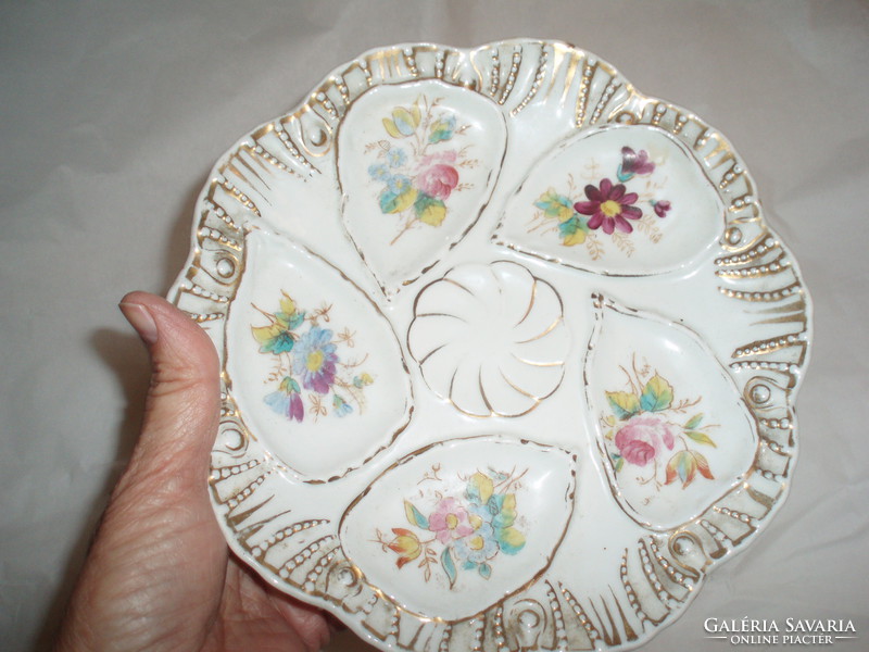 Antique porcelain oyster bowl