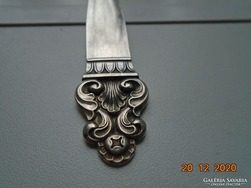 Norwegian silver plate fork with otter pattern