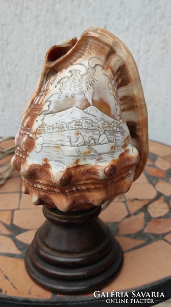 Kámea  jellegű Nagyon régi kagyló làmpa különleges ritkaság faragott!.Cameo,Kàmea Nàpoly , Italia