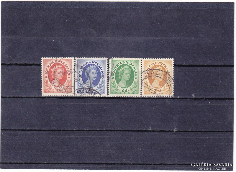 Rhodezia és Nyasszaföld forgalmi bélyegek 1954-56