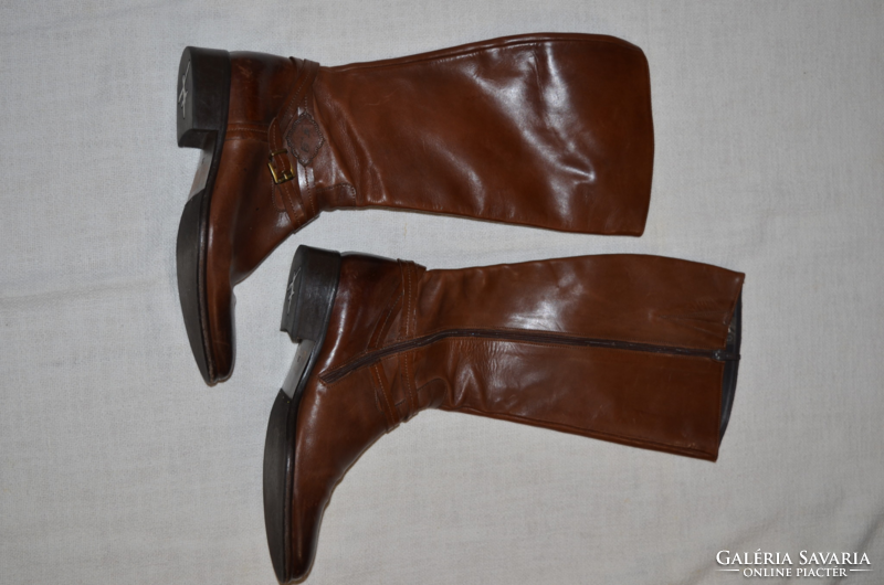 Floris van bommel long leather boots with leather soles size 39