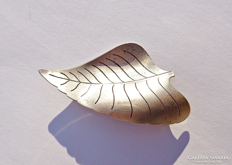 Letter-shaped 925 sterling brooch