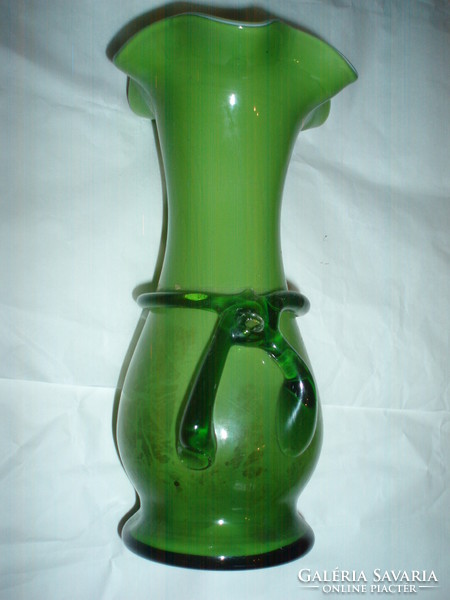 Vintage double layer glass vase