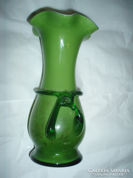 Vintage double layer glass vase