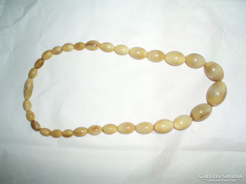 Vintage bone or horn necklace