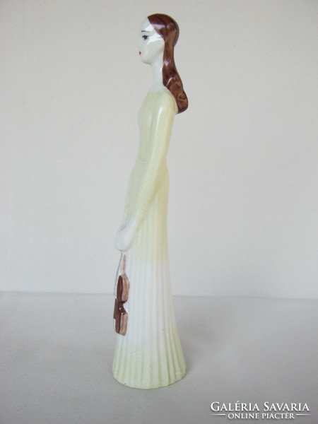 Dorohoi porcelán hegedűművész lány 23 cm