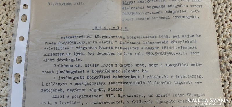 1947-es önkormányzati rendelet (Budapest)