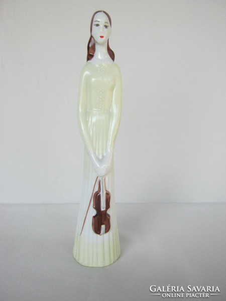 Dorohoi porcelain violinist girl 23 cm