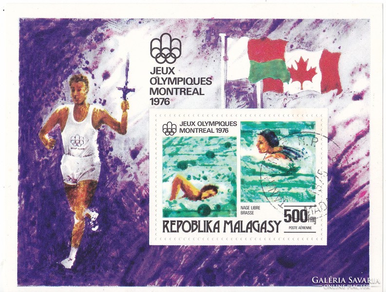 Madagaszkár /Malgas/ emlékbélyeg blokk 1976