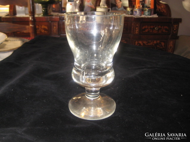 Biedermeier glass, beautiful, polished, 8.5 x 15.5 cm