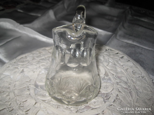 Polished baptismal glass 6.2 x 9 cm