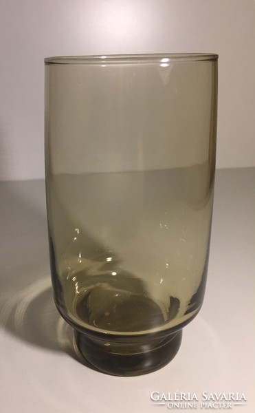 Gyönyörű művészi üveg, Wagenfeld designhoz hasonló pohárváza (70)