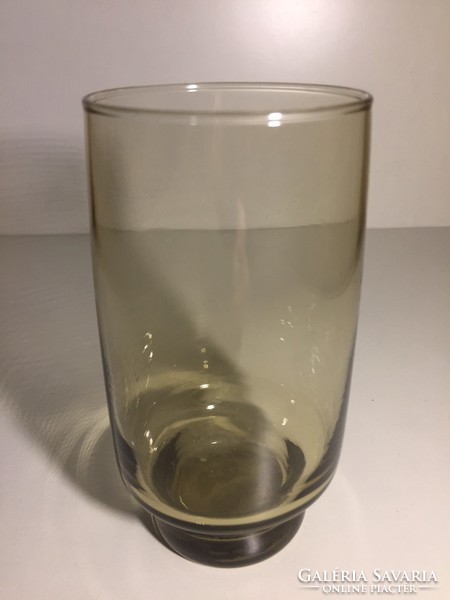 Gyönyörű művészi üveg, Wagenfeld designhoz hasonló pohárváza (70)
