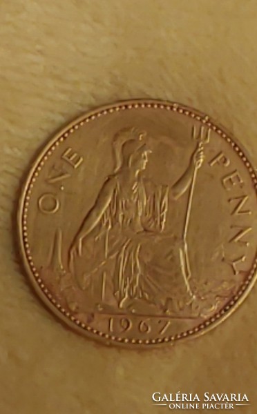 One penny 1967 fémpénz