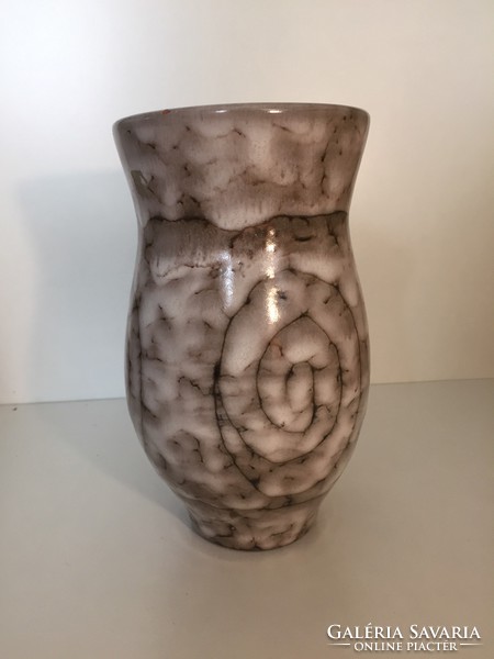 Iparművészeti, retro kerámia váza (63)